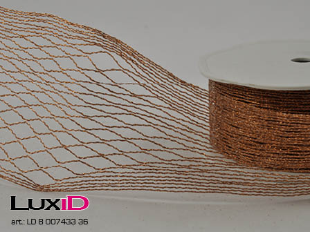 Stretchy Rhomb Wired 36 copper 25mm x 10m